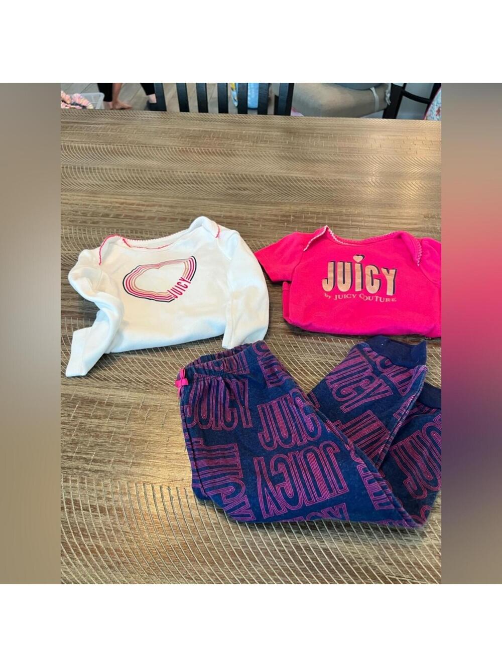 Juicy couture babygirl matching 3 piece set 18 month
